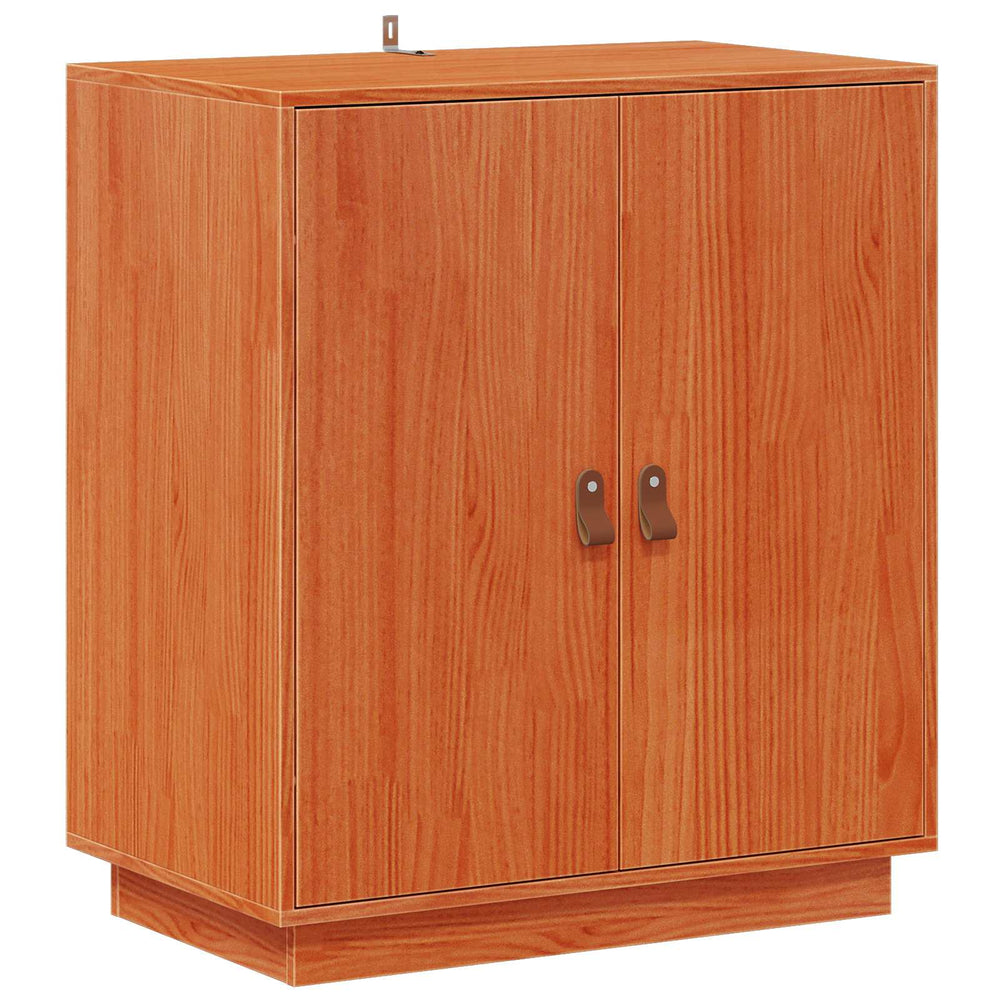 vidaXL Sideboard Waxed Brown 65.5 x 40 x 75 cm Solid Pine Wood