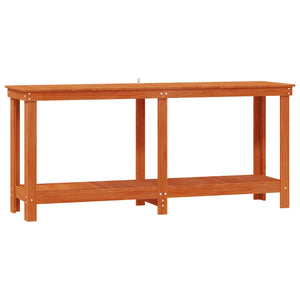 Werkbank Kiefer Massivholz Wachsbraun 180cm