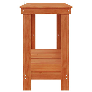 Werkbank Kiefer Massivholz Wachsbraun 180cm