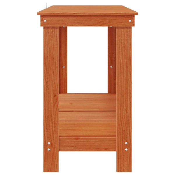 Werkbank Kiefer Massivholz Wachsbraun 180cm