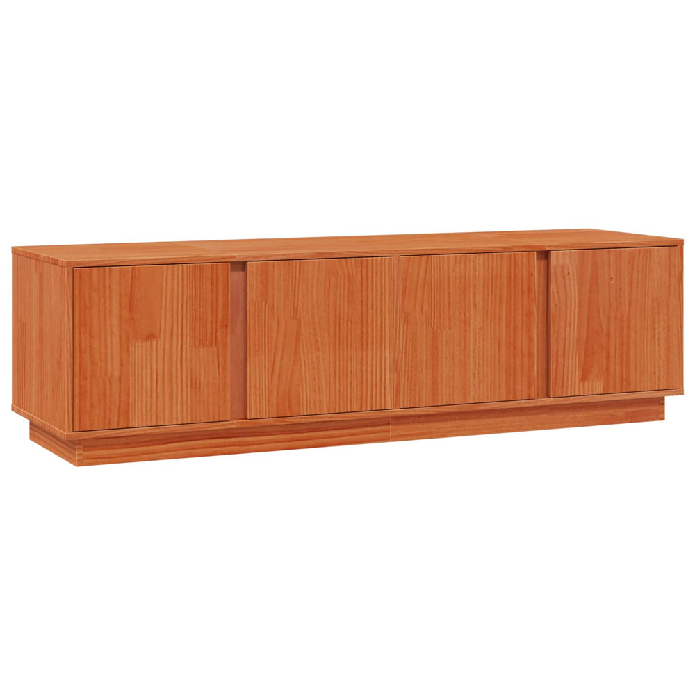 TV-Schrank Kiefer Massivholz Wachsbraun