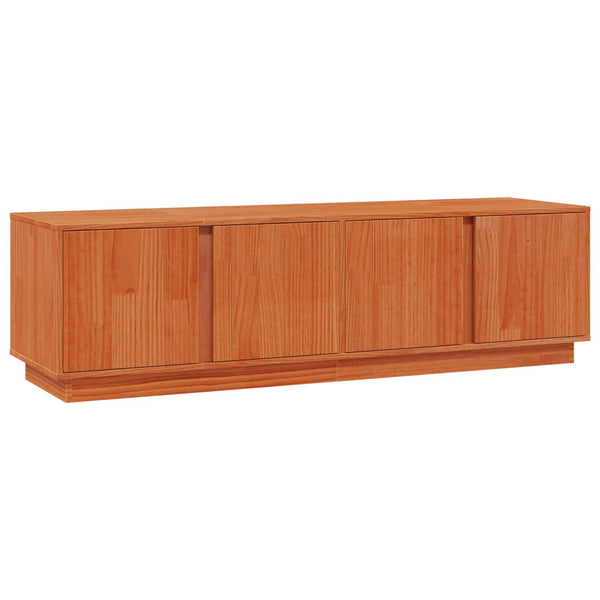 TV-Schrank Kiefer Massivholz Wachsbraun