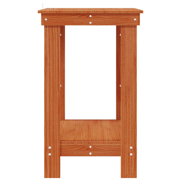 Werkbank Kiefer Massivholz Wachsbraun 80cm