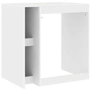 Waschmaschinen-Schrank Weiß 87x60x89 cm