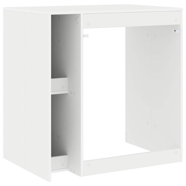 Waschmaschinen-Schrank Weiß 87x60x89 cm