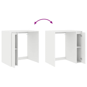 Waschmaschinen-Schrank Weiß 87x60x89 cm