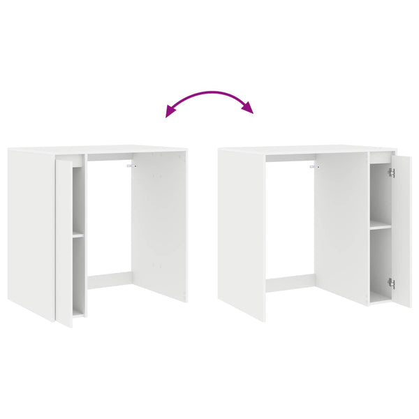 Waschmaschinen-Schrank Weiß 87x60x89 cm