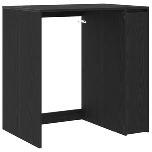 Waschmaschinenschrank Schwarz Eiche 87x60x89 cm