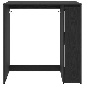 Waschmaschinenschrank Schwarz Eiche 87x60x89 cm