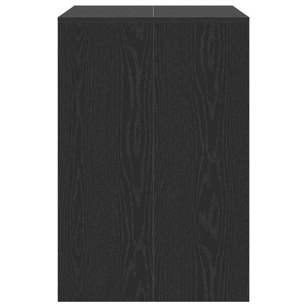 Waschmaschinenschrank Schwarz Eiche 87x60x89 cm