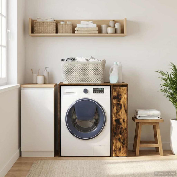 Waschmaschinenschrank Räuchereiche 87x60x89 cm