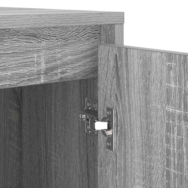 Waschmaschinenschrank Grau Sonoma 87x60x89 cm