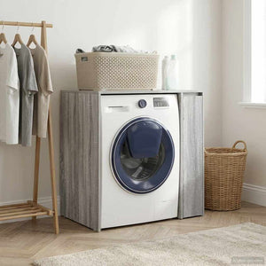 Waschmaschinenschrank Grau Sonoma 87x60x89 cm