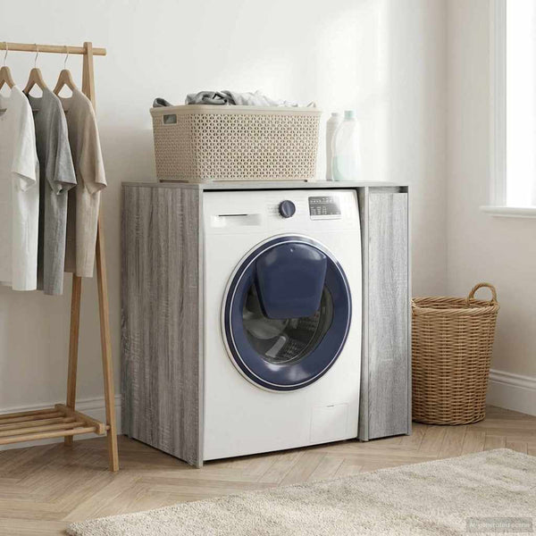 Waschmaschinenschrank Grau Sonoma 87x60x89 cm