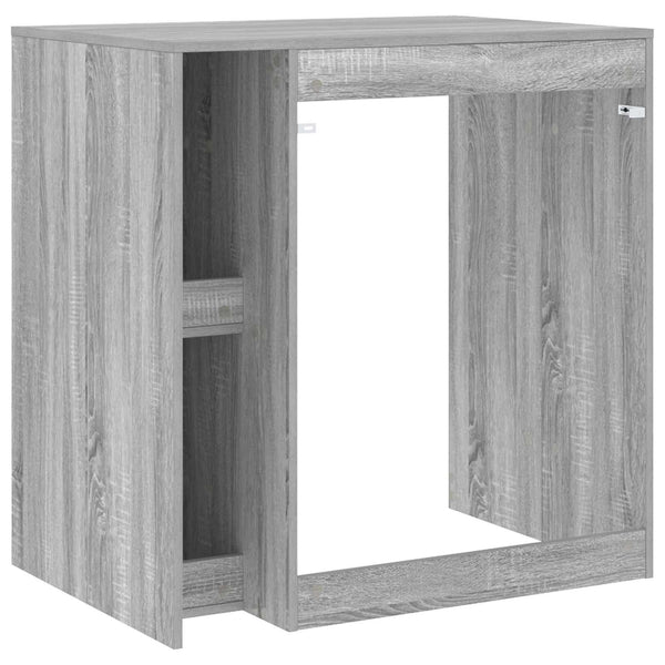 Waschmaschinenschrank Grau Sonoma 87x60x89 cm