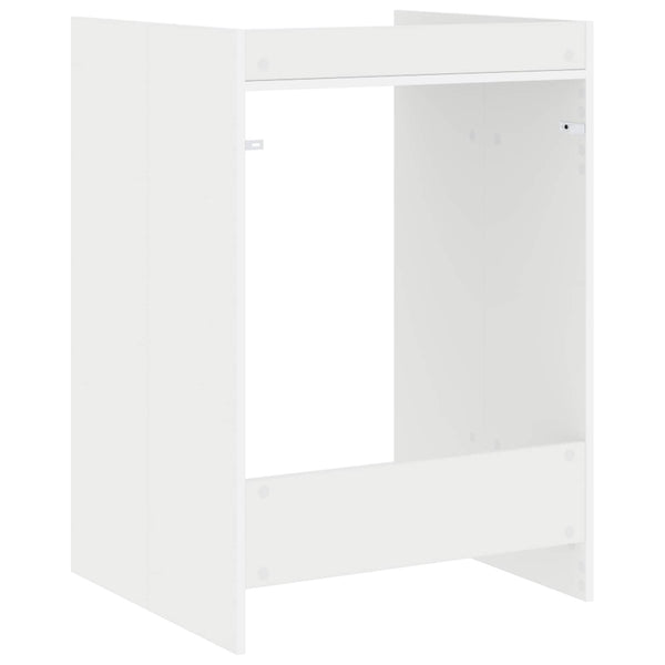 Waschmaschinenschrank Weiß Holzwerkstoff