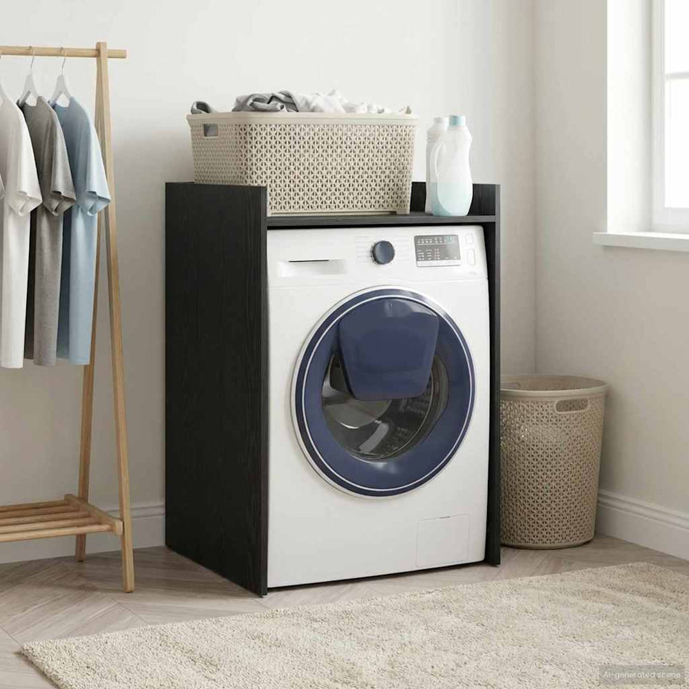 vidaXL Meuble de machine à laver aspect chêne noir 67,5 x 62 x 97 cm
