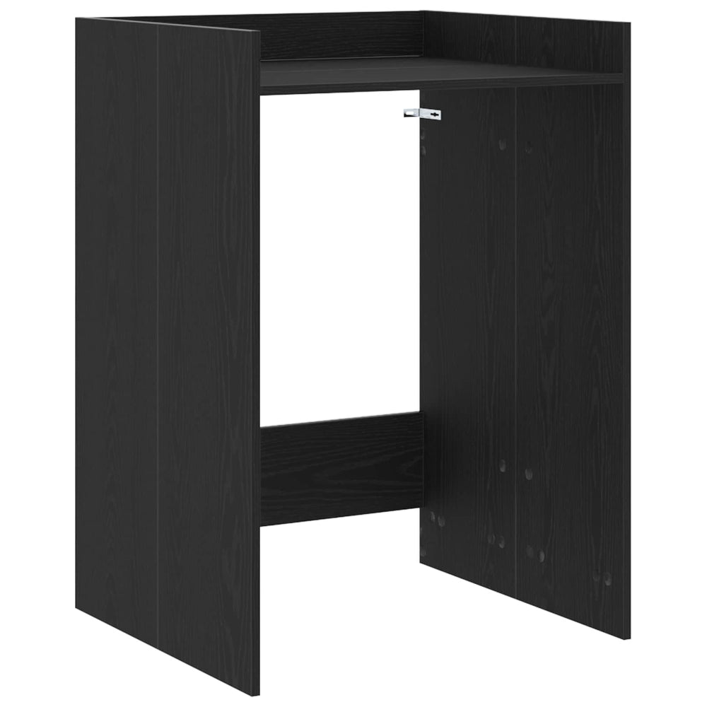 vidaXL Meuble de machine à laver aspect chêne noir 67,5 x 62 x 97 cm