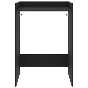 Waschmaschinenschrank Schwarz Eichen-Optik