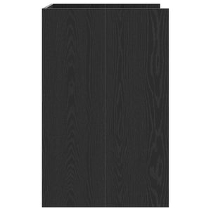 Waschmaschinenschrank Schwarz Eichen-Optik