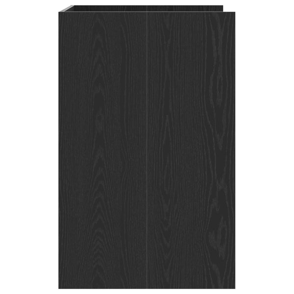 Waschmaschinenschrank Schwarz Eichen-Optik