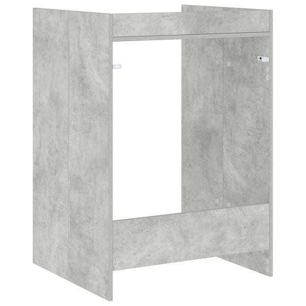 Waschmaschinenschrank Betonoptik 67,5x62x97cm