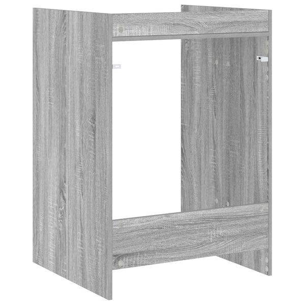 Waschmaschinenschrank Grau Sonoma 67,5x62x97cm