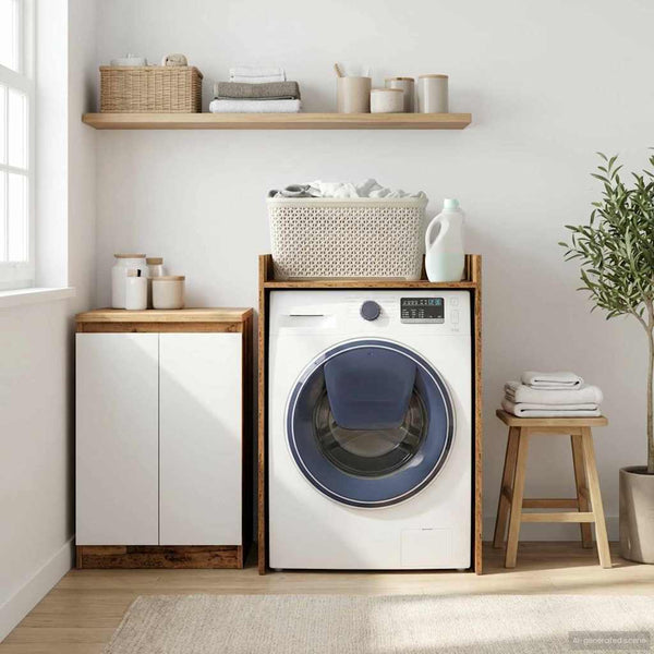 Waschmaschinenschrank Altholz 67,5x62x97cm