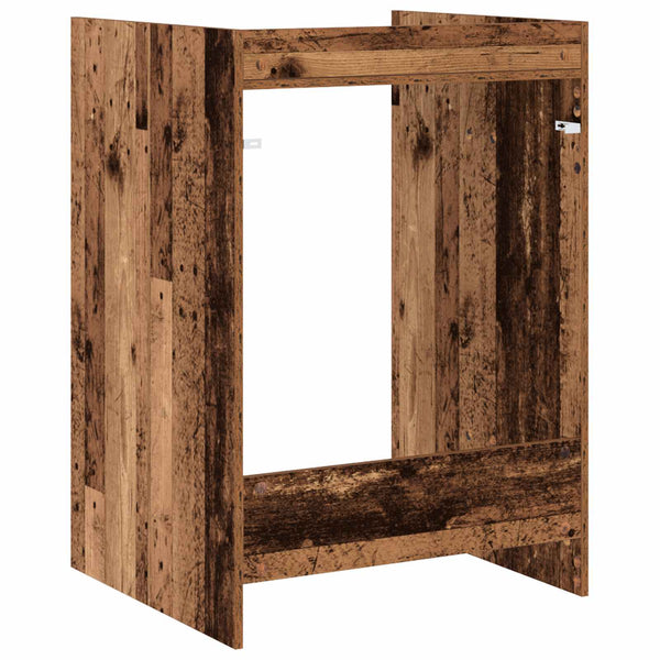 Waschmaschinenschrank Altholz 67,5x62x97cm