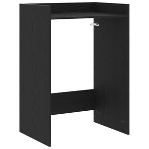 Waschmaschinen-Schrank Schwarz Eiche
