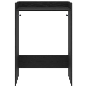 Waschmaschinen-Schrank Schwarz Eiche