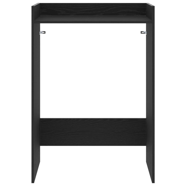Waschmaschinen-Schrank Schwarz Eiche