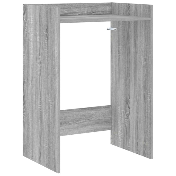 Waschmaschinen-Schrank Grau Sonoma 67,5x48x97cm