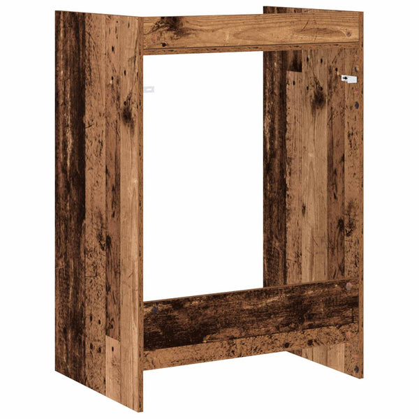 Waschmaschinenschrank Altholz 67,5x48x97cm