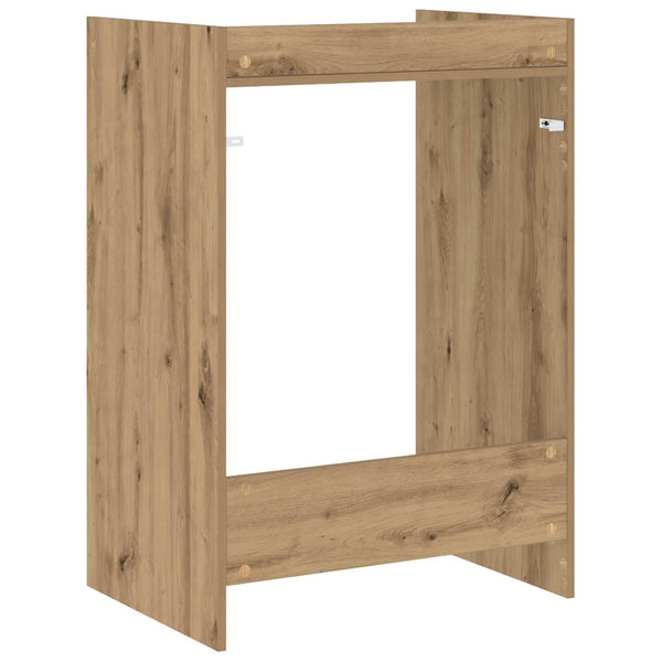 Waschmaschinen-Schrank Eiche 67,5x48x97cm