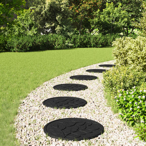 Gummi Gehwegplatten Schwarz 6er Set