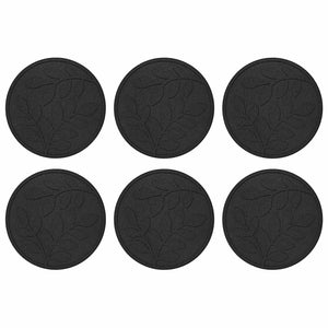 Gummi Gehwegplatten Schwarz 6er Set