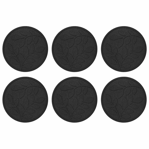 Gummi Gehwegplatten Schwarz 6er Set