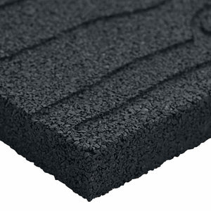 Gehwegsteine Gummi Schwarz 60,5x25cm 6er Set