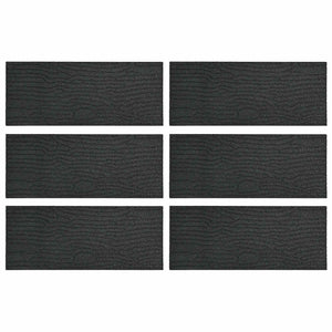 Gehwegsteine Gummi Schwarz 60,5x25cm 6er Set
