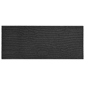 Gehwegsteine Gummi Schwarz 60,5x25cm 6er Set