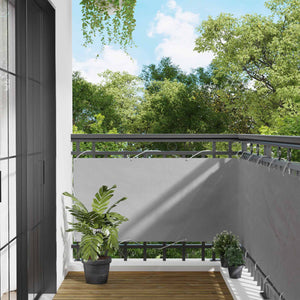 vidaXL Brise-vue de balcon Gris clair 75 x 200 cm