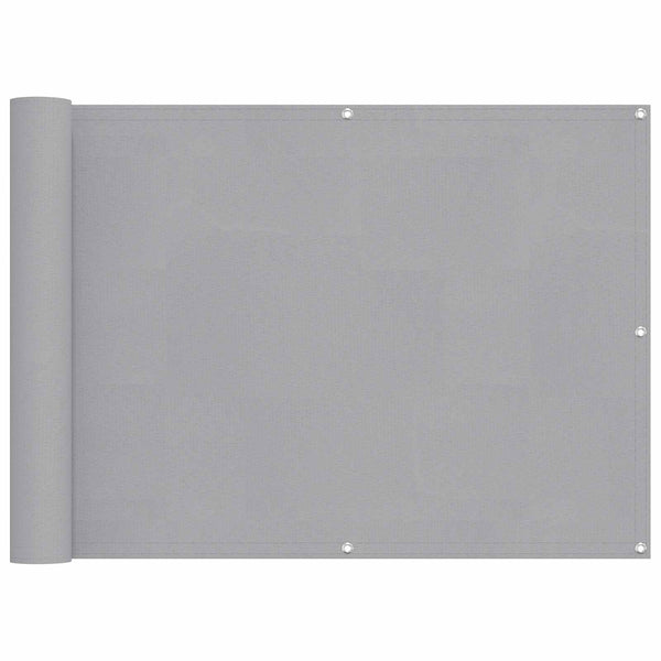 vidaXL Brise-vue de balcon Gris clair 75 x 200 cm