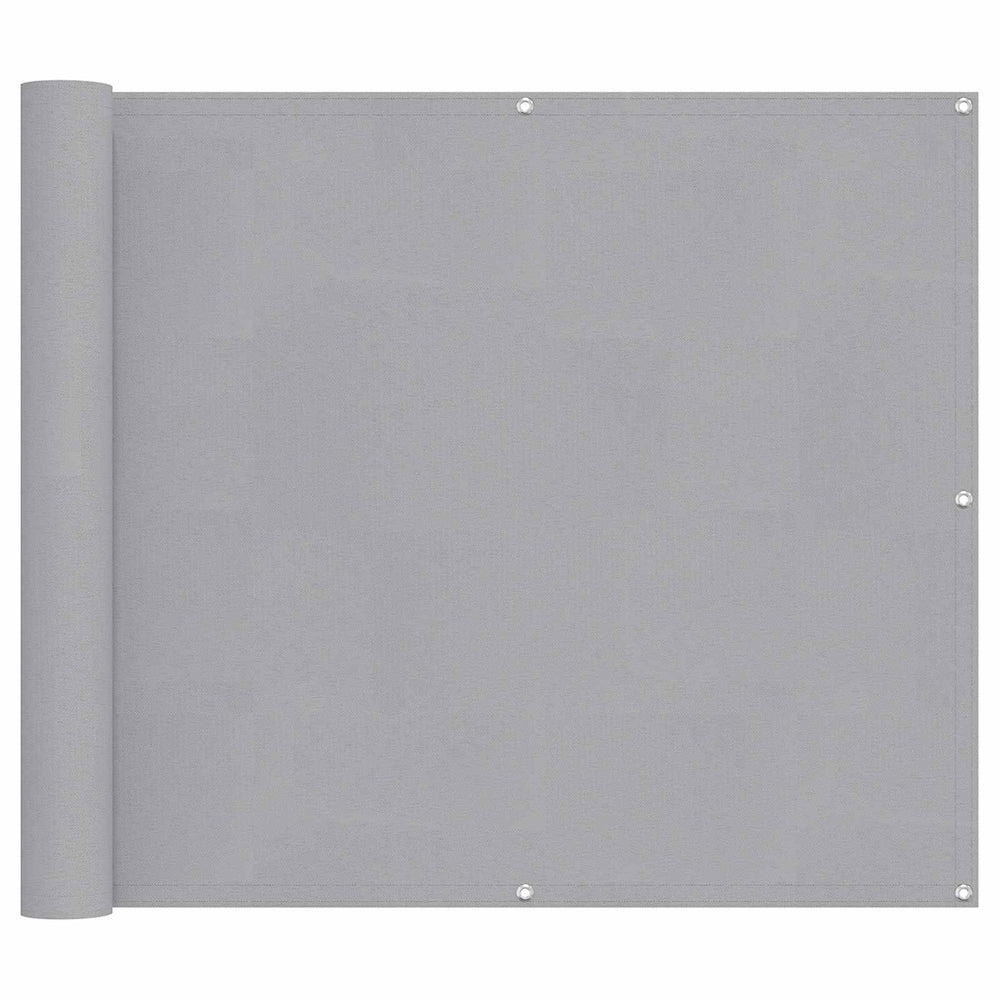 Balkonsichtschutz Hellgrau Oxford-Stoff 100x800cm
