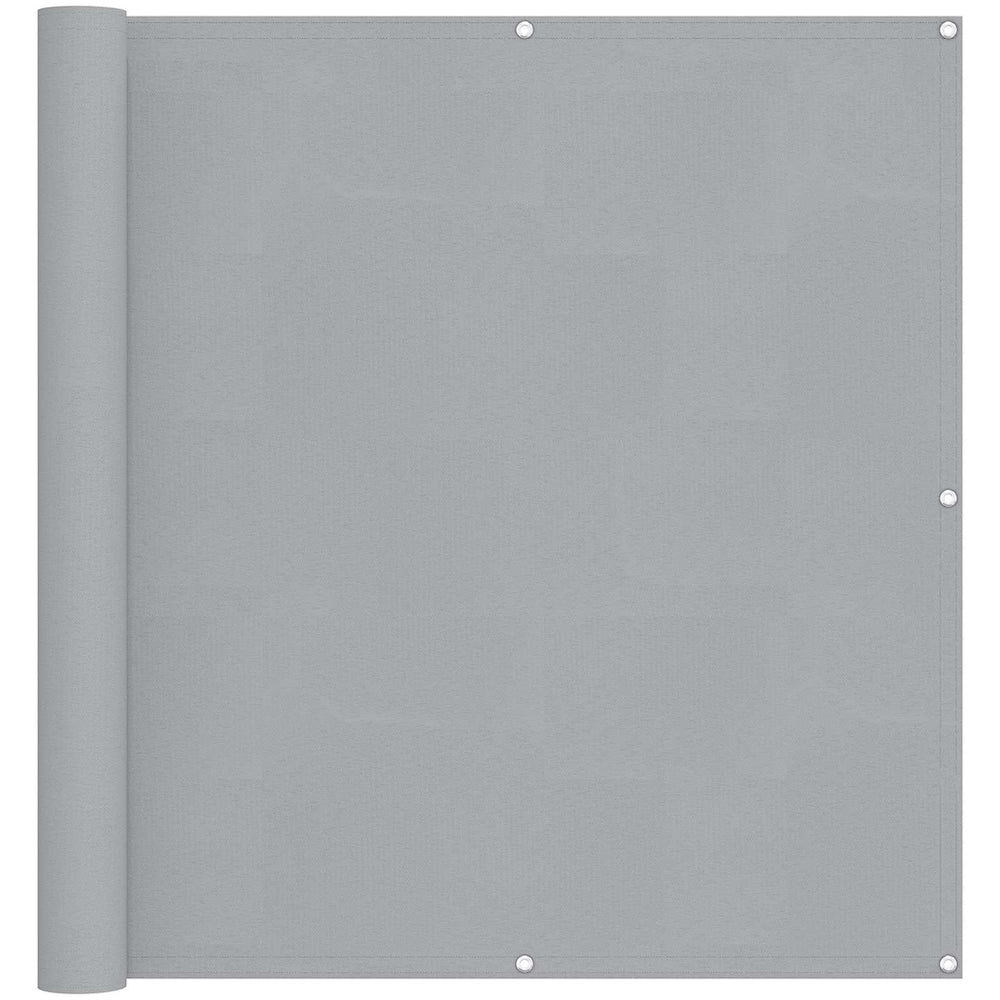 Balkonsichtschutz Hellgrau 110x700cm Oxford-Gewebe