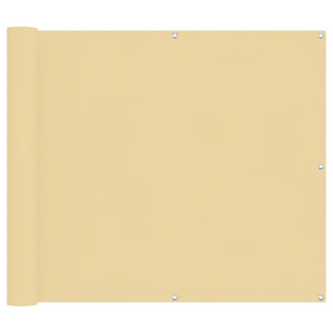 Balkonsichtschutz Sand 100x600 cm Oxford-Gewebe