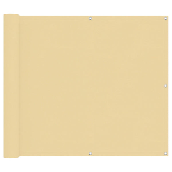 Balkonsichtschutz Sand 100x700 cm Oxford-Gewebe