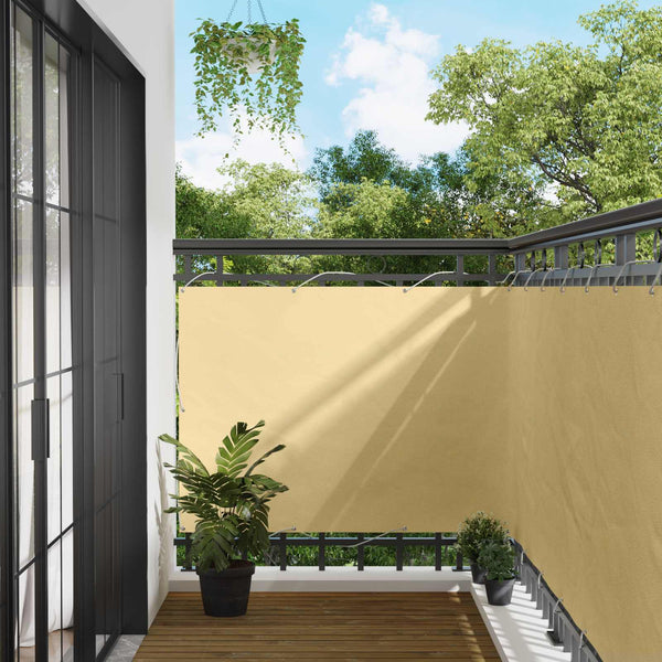 Balkonsichtschutz Sand 110x300 cm Oxford-Gewebe