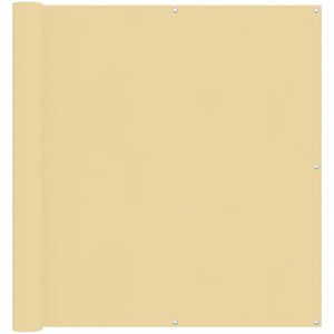 Balkonsichtschutz Sand Oxford-Stoff 110x800cm