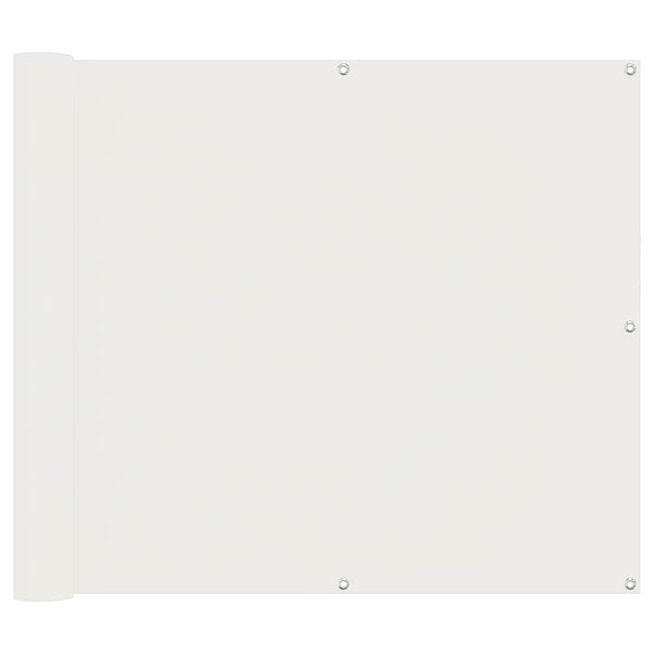 Balkonsichtschutz Weiß 100x200cm Oxford-Gewebe